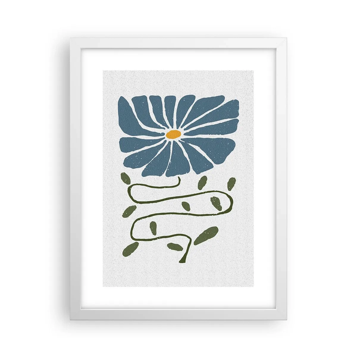 Poster în ramă albă - De la creangă la floare - 30x40 cm