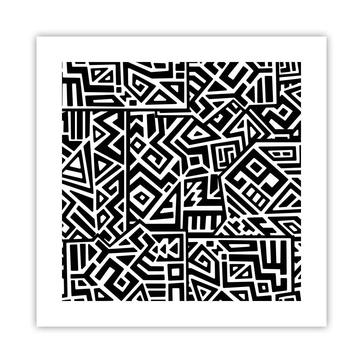 Poster - Compoziție precolumbiană - 40x40 cm