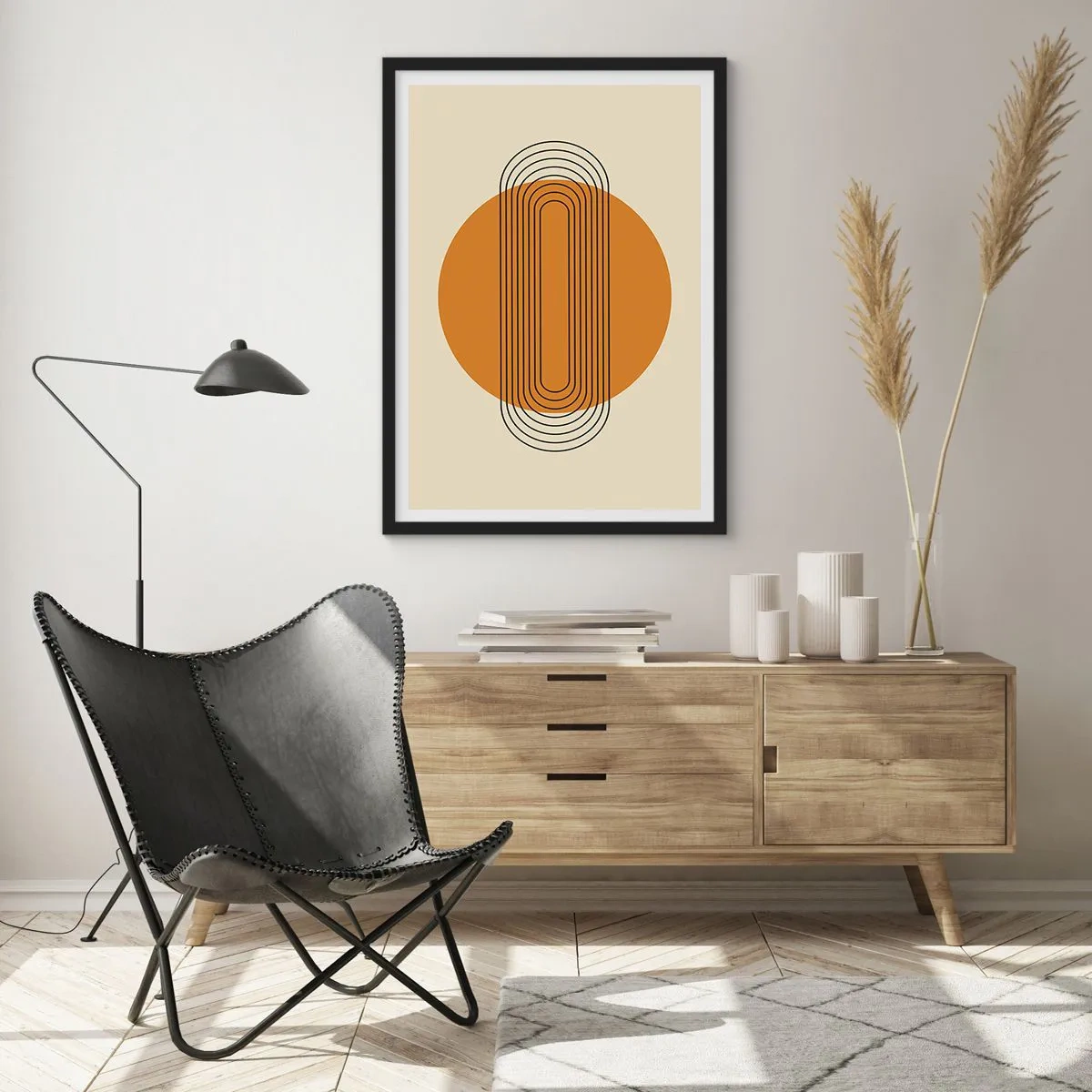 Poster în ramă neagră - Planul perfect - 61x91 cm