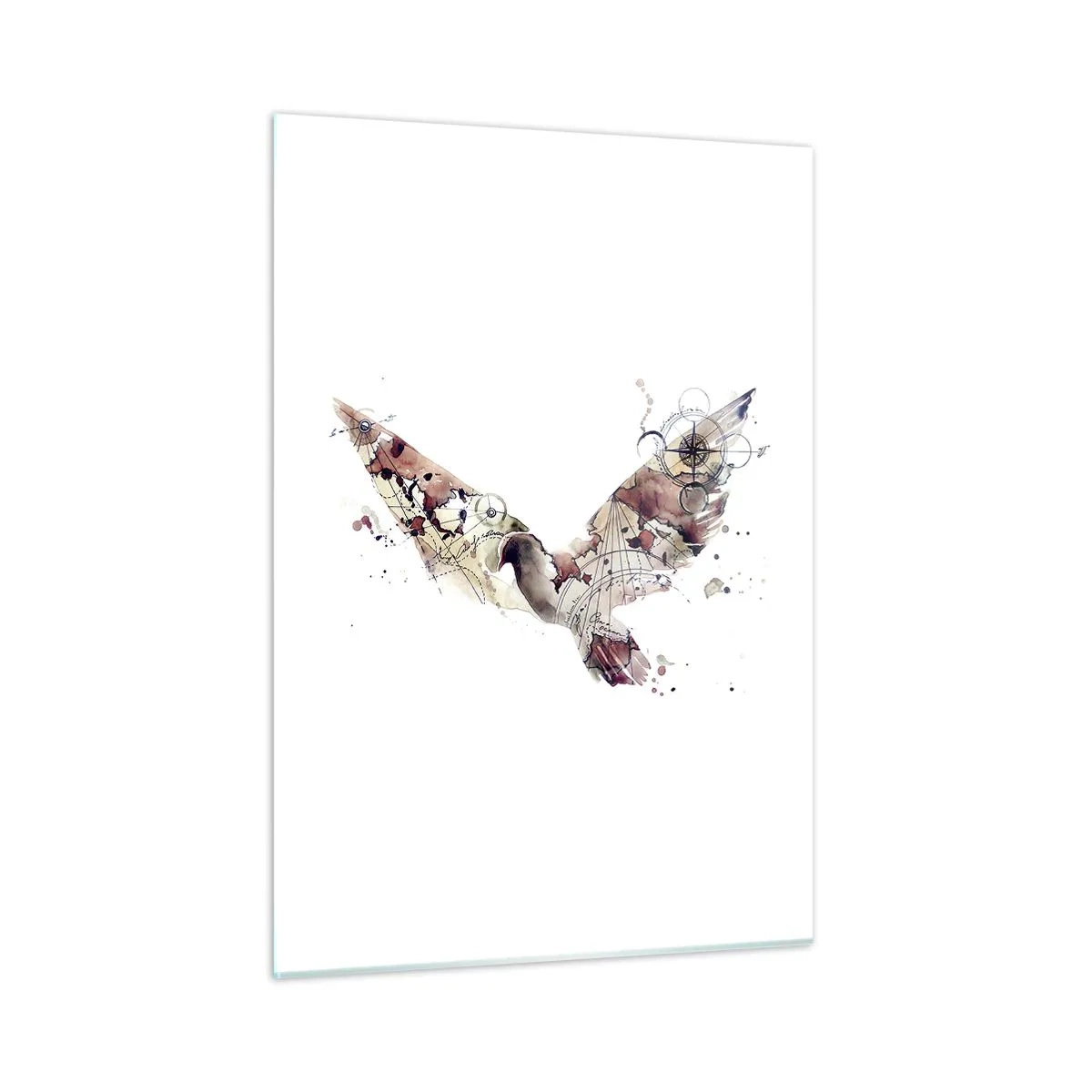 Tablou pe sticlă - Vagabondul cu capul în nori - 50x70 cm