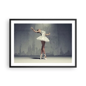 Poster în ramă neagră - Ușoară ca o pasăre - 70x50 cm