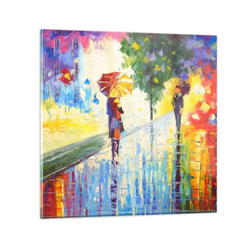 Tablou pe sticlă - Și totul este clar - 40x40 cm