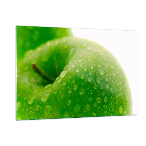 Tablou pe sticlă - Prospețime verde rece - 120x80 cm
