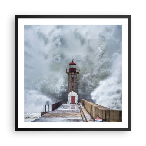 Poster în ramă neagră - Zgomotul apelor, sunetul vântului - 60x60 cm