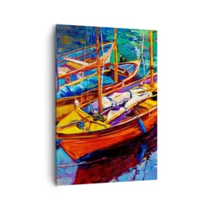 Tablou pe pânză - Pe o apă plină de culoare - 50x70 cm