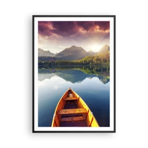 Poster în ramă neagră - Nimic împotriva naturii - 70x100 cm