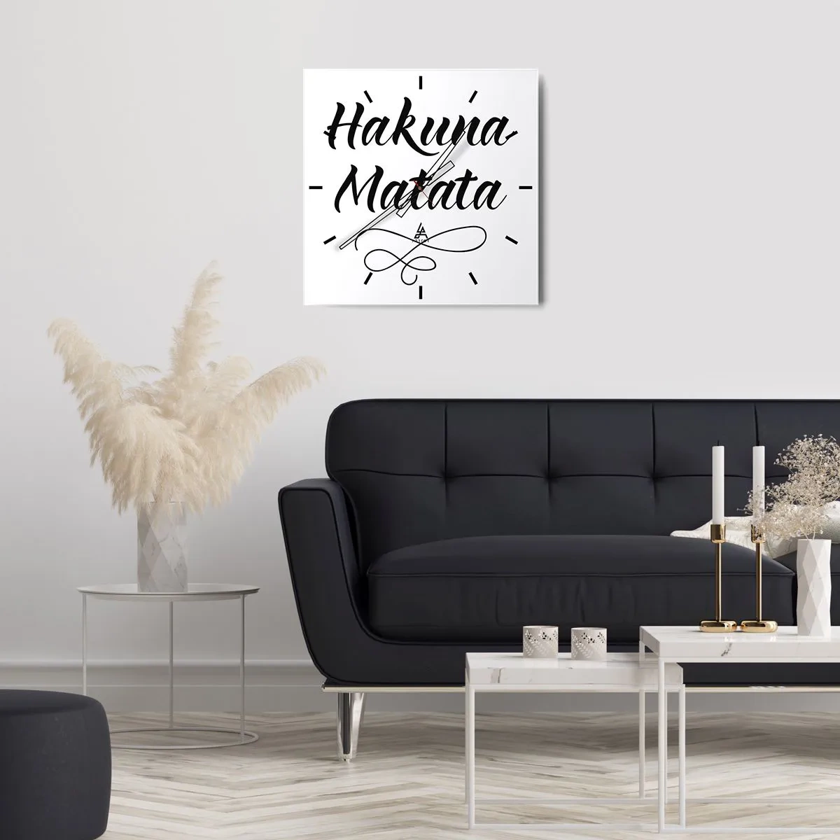 Ceas de perete - Ceas pe sticlă - Cel mai bun sfat - 40x40 cm