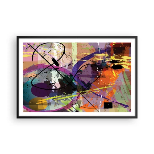 Poster în ramă neagră - Poate fi drept sau de jur împrejur - 91x61 cm