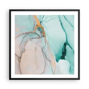 Poster în ramă neagră - Dansul formelor și al culorilor - 60x60 cm