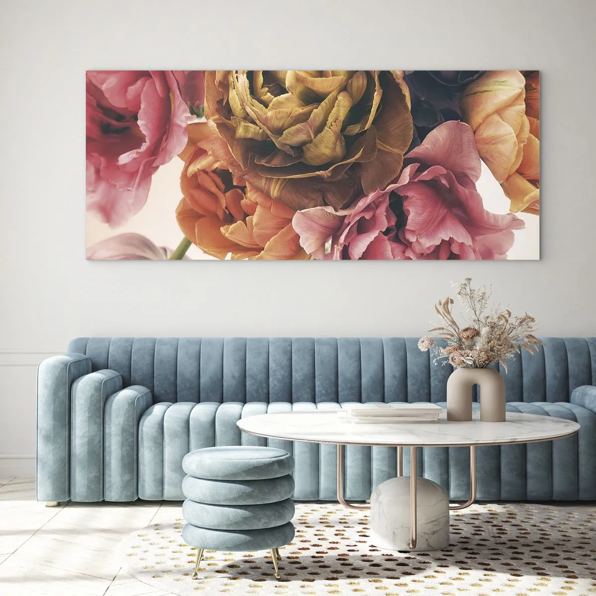 Tablou pe sticlă - Sărbătorirea vieții - 100x40 cm