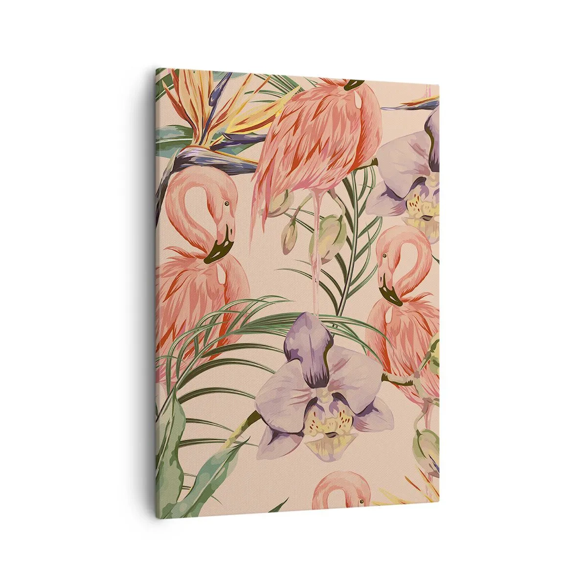 Tablou pe pânză - Balet floral roz - 50x70 cm
