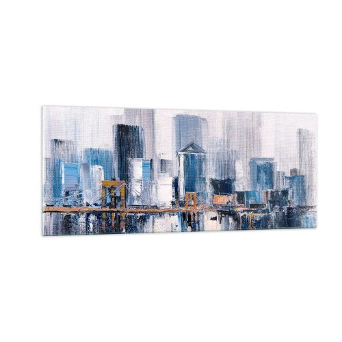 Tablou pe sticlă - Impresie de New York - 100x40 cm