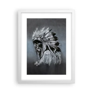 Poster în ramă albă - Înapoi la rădăcini - 30x40 cm