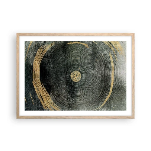 Poster în ramă de stejar deschis - Schimbare și persistență - 70x50 cm