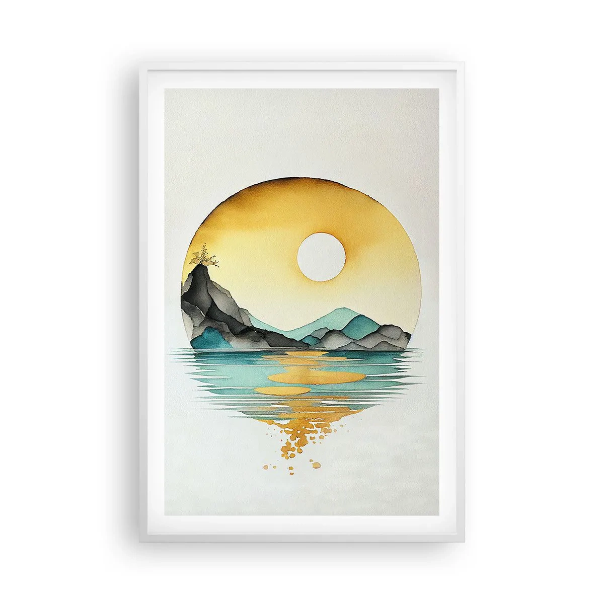 Poster în ramă albă - În cercul de frumusețe - 61x91 cm