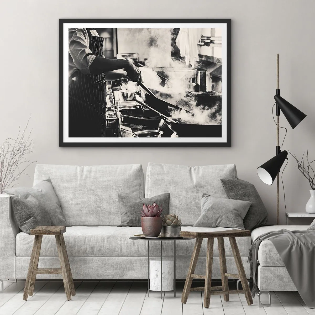 Poster în ramă neagră - Alchimia aromelor - 100x70 cm