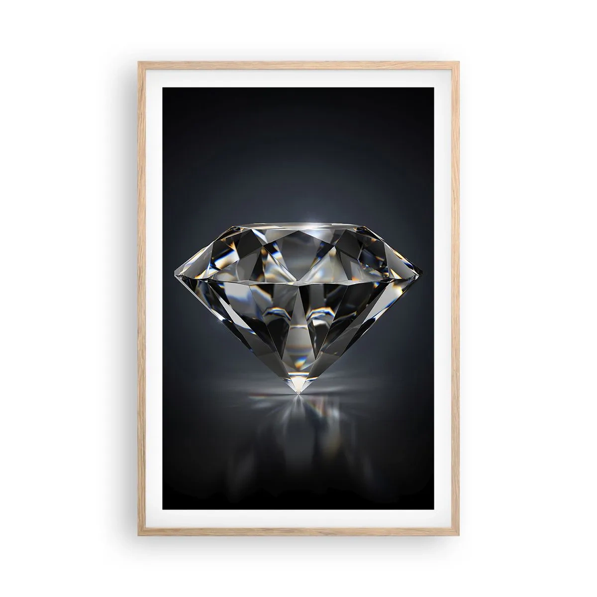 Poster în ramă de stejar deschis - Best girls friend - 61x91 cm