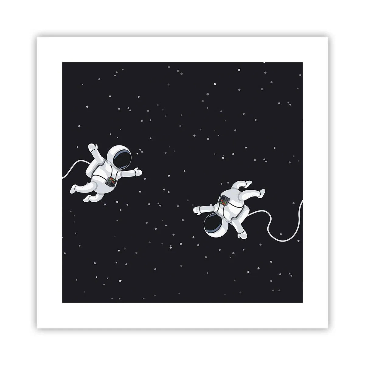 Poster - Dansul spațial - 40x40 cm