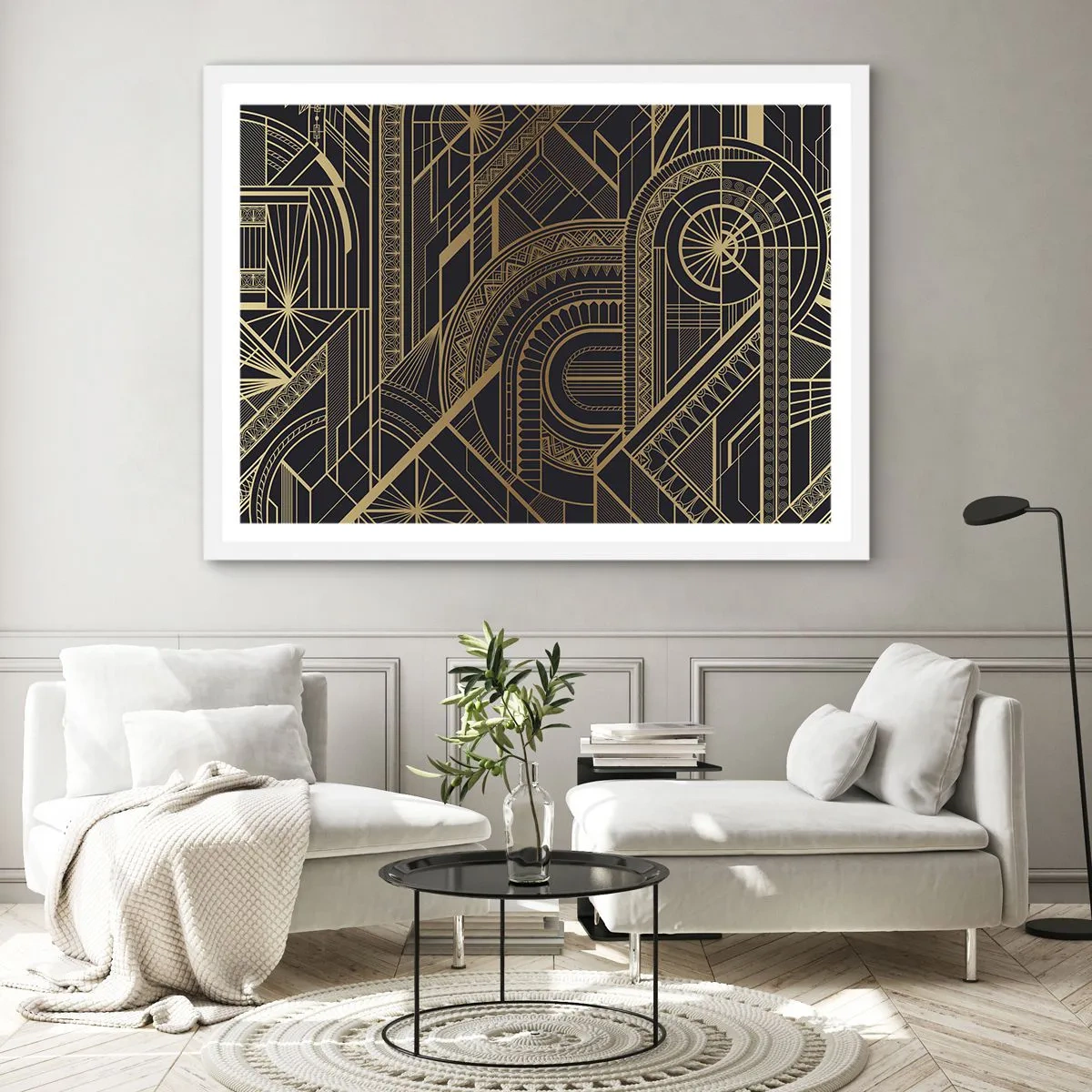 Poster în ramă albă - Concepte, idei, planuri - 40x30 cm