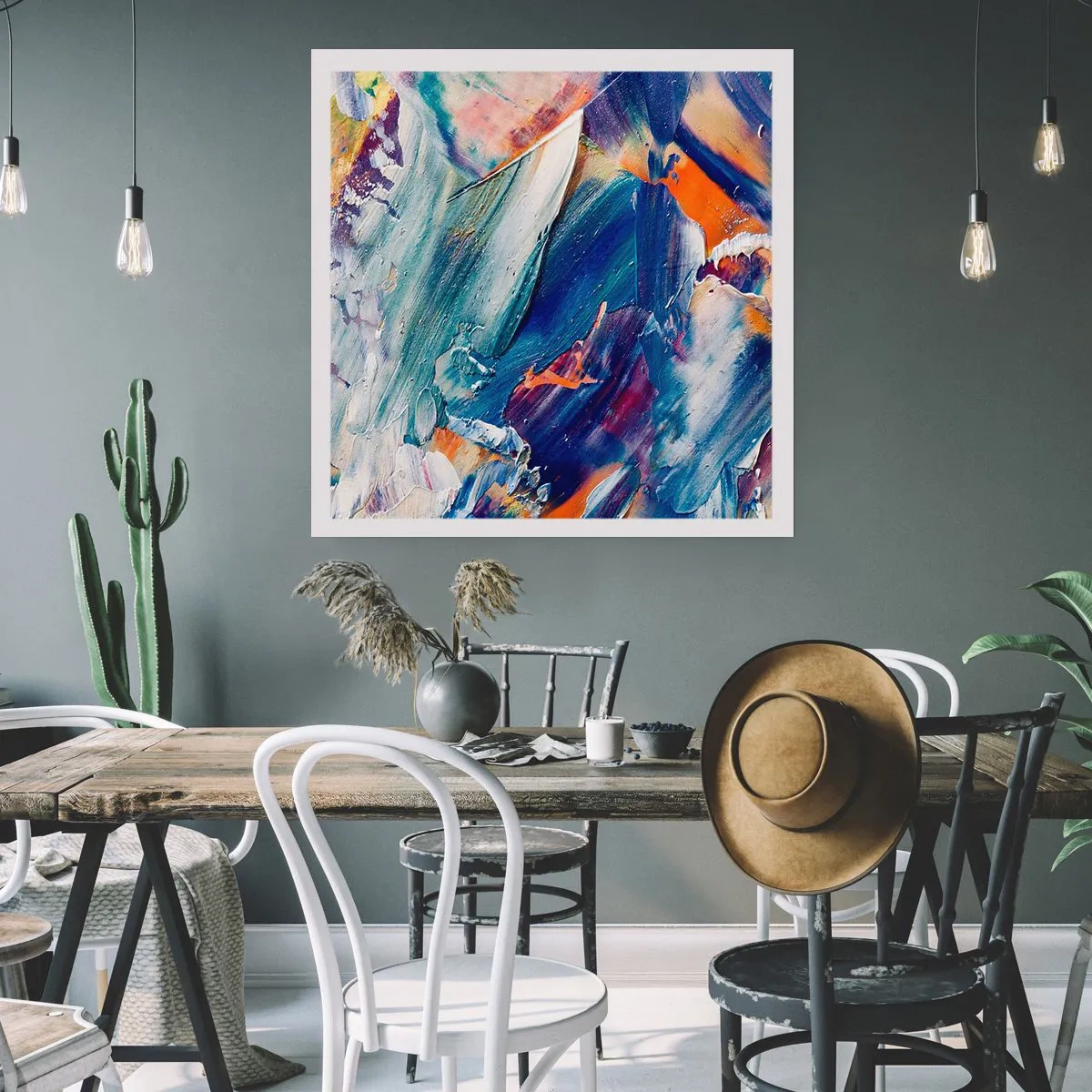 Poster - Confuzie de culori - 30x30 cm
