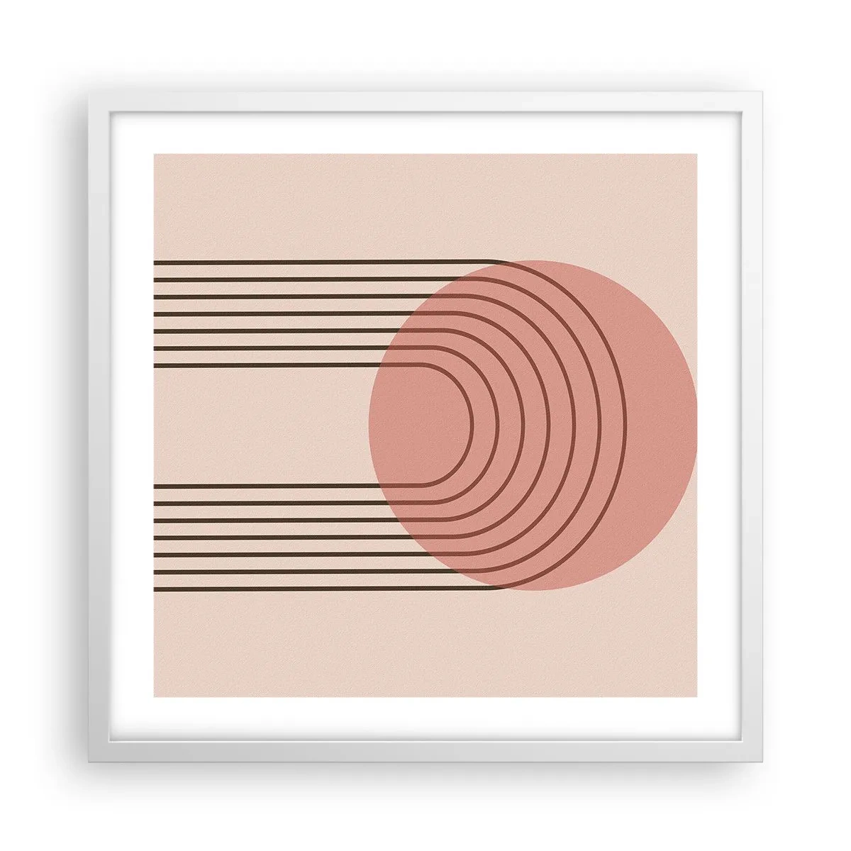 Poster în ramă albă - Atracție irezistibilă - 50x50 cm