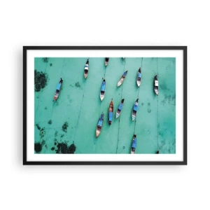 Poster în ramă neagră - În așteptare - 70x50 cm