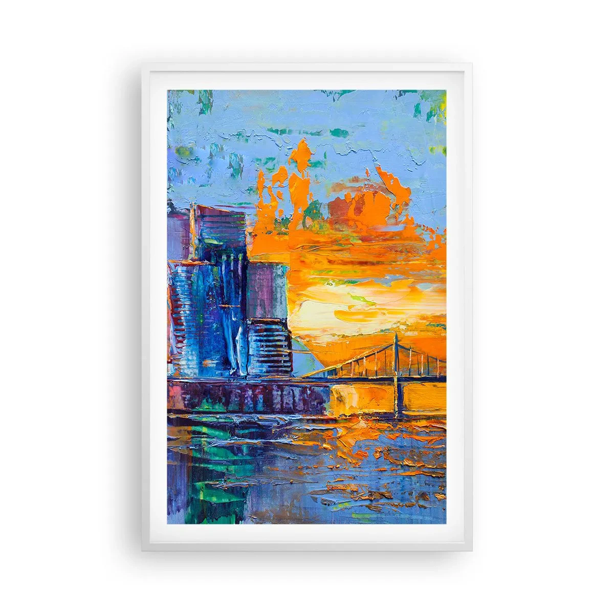 Poster în ramă albă - Cultură și natură - 61x91 cm