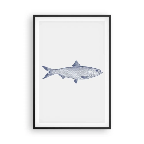 Poster în ramă neagră - Salutări din mările nordice - 61x91 cm