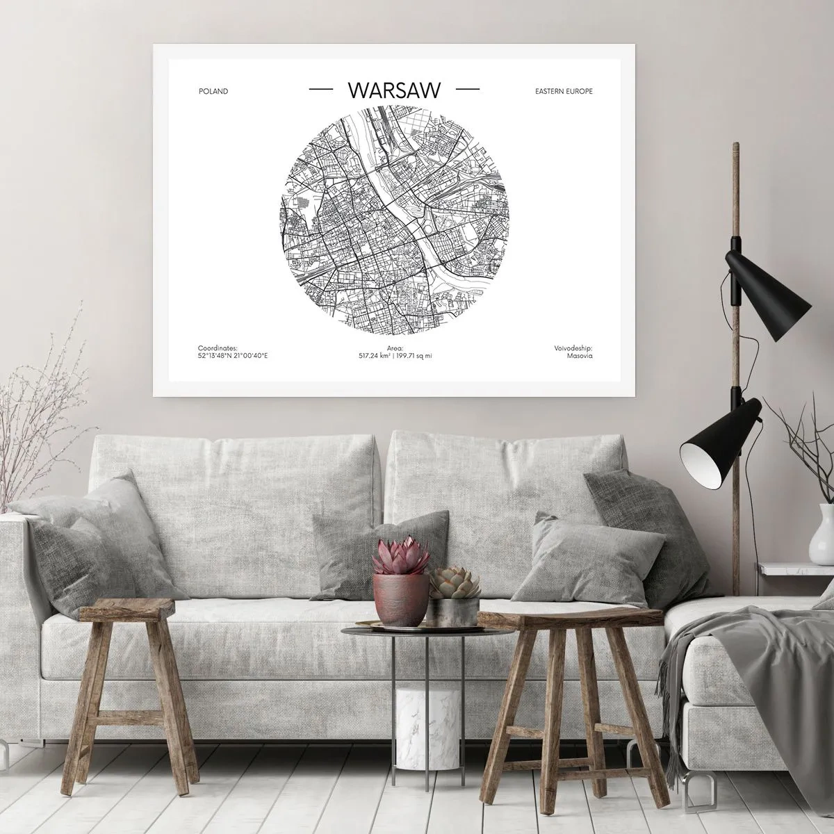 Poster - Anatomia Varșoviei - 70x50 cm