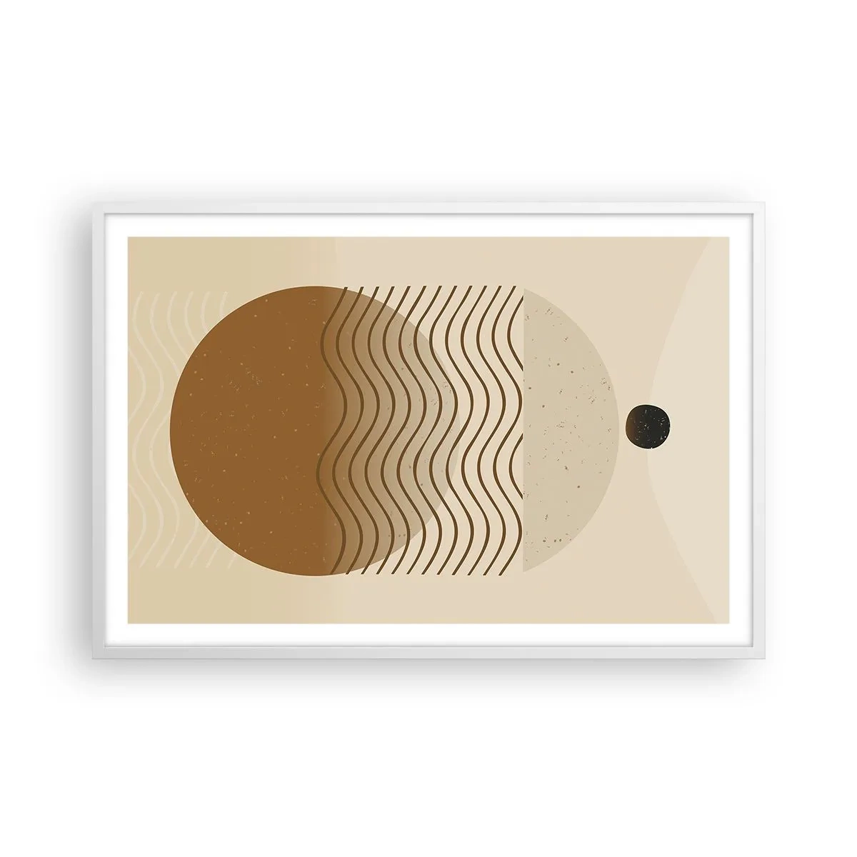 Poster în ramă albă - Despre originea figurilor geometrice - 91x61 cm