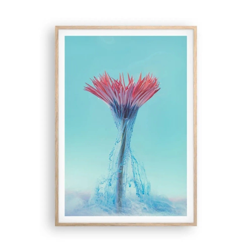 Poster în ramă de stejar deschis - Într-o unduire revigorantă - 70x100 cm