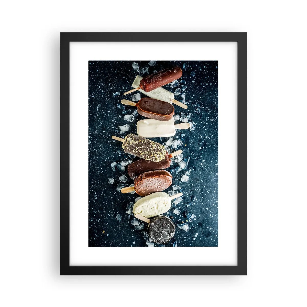 Poster în ramă neagră - Gustul unei veri fierbinți - 30x40 cm