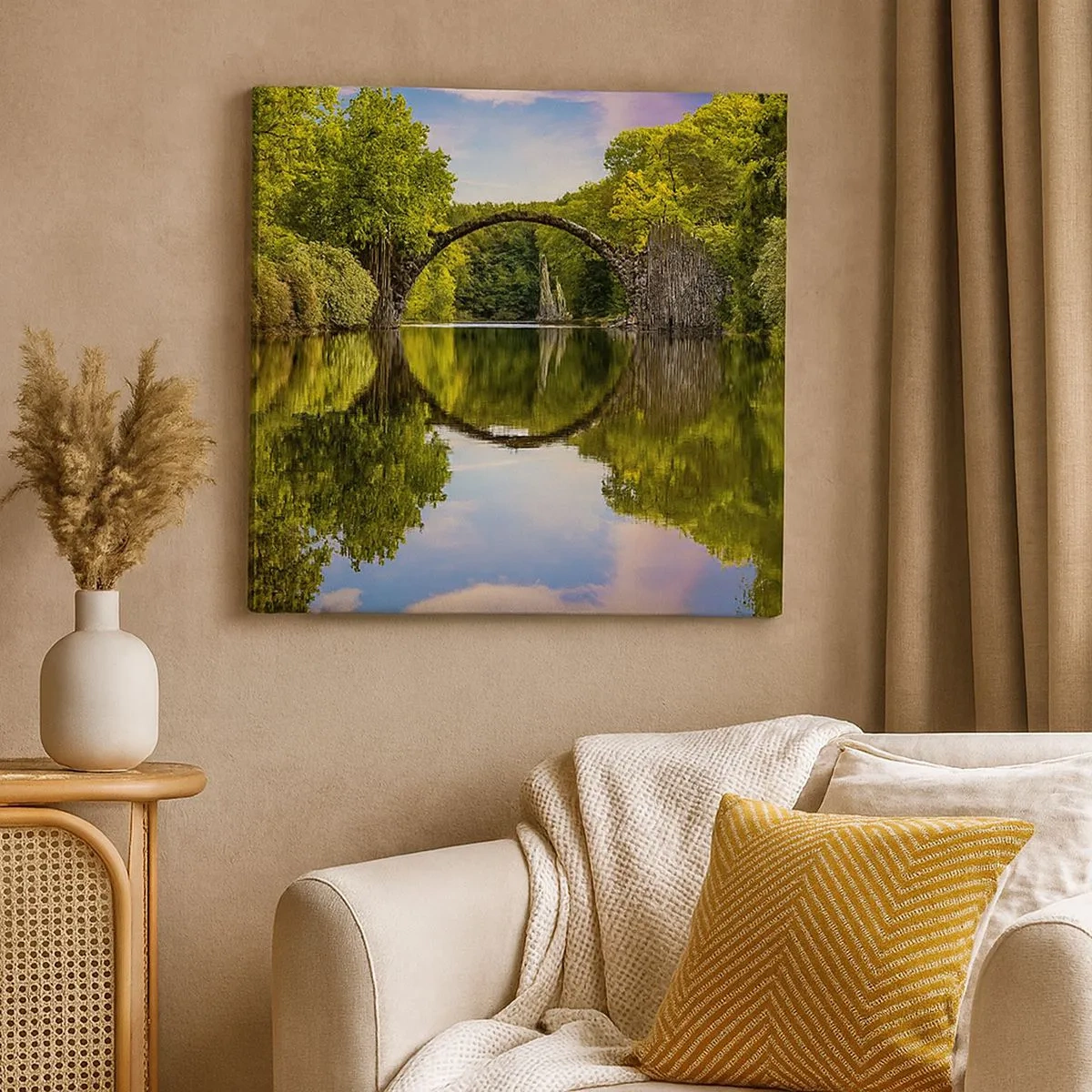 Tablou pe pânză - La punctul de întâlnire a două lumi - 30x30 cm