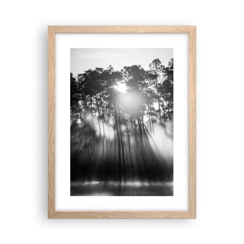 Poster în ramă de stejar deschis - Soare de neoprit - 30x40 cm