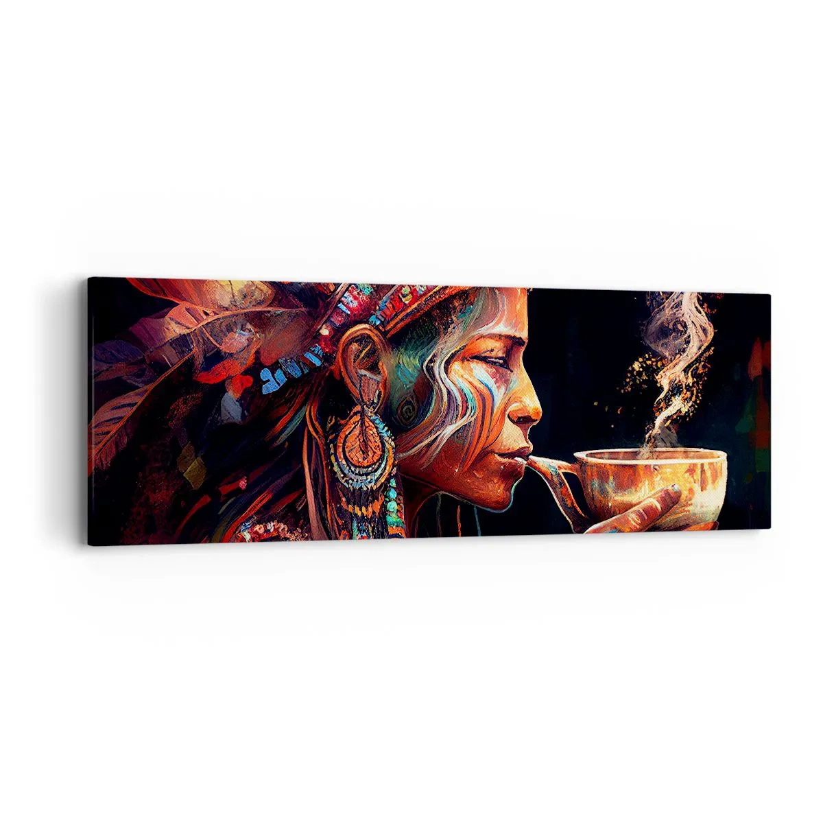 Tablou pe pânză - Ritual magic - 90x30 cm