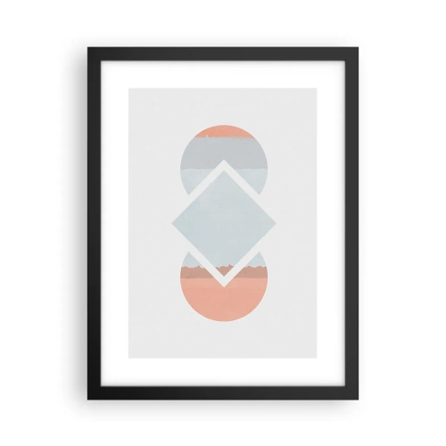 Poster în ramă neagră - Situația este clară - 30x40 cm