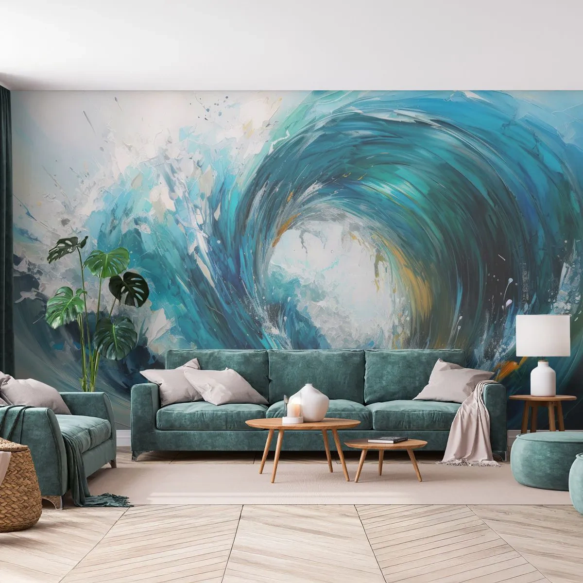 Tapet Premium Sand - Portal maritim - Ocean, Val, Bucată - 100x70 cm