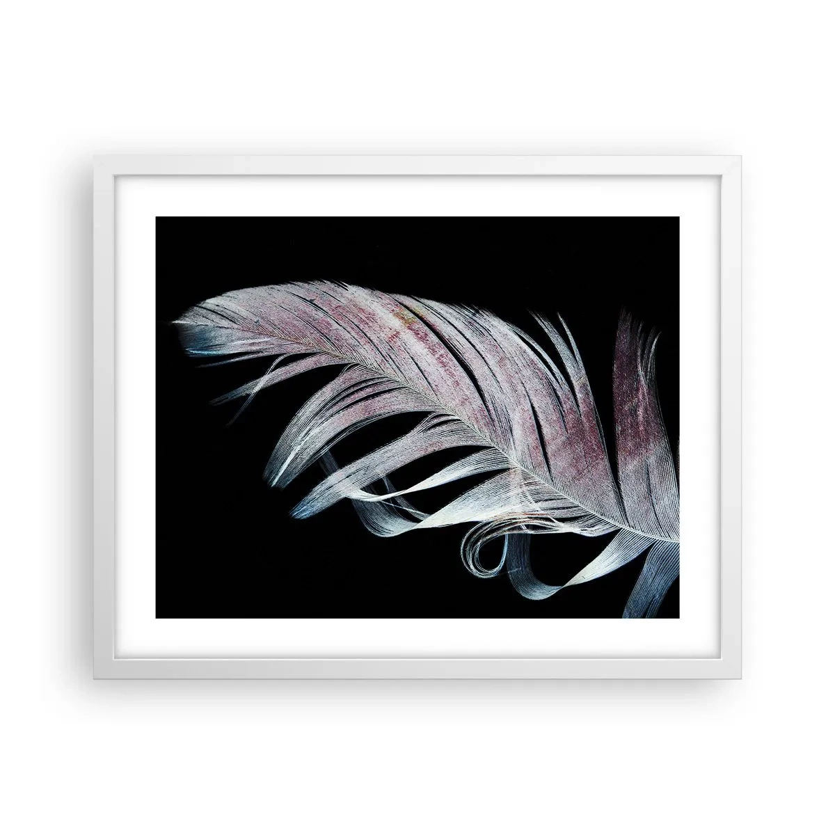 Poster în ramă albă - Gândește-te la atingere - 50x40 cm