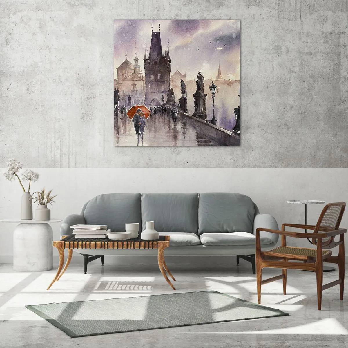 Tablou pe sticlă - Oamenii nu se schimbă - 60x60 cm