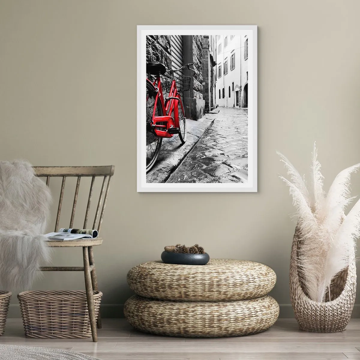 Poster în ramă albă - Adevărata frumusețe nu îmbătrânește - 40x50 cm