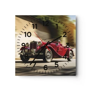 Ceas de perete - Ceas pe sticlă - Mai frumoasă decât Nike din Samothrace - 30x30 cm