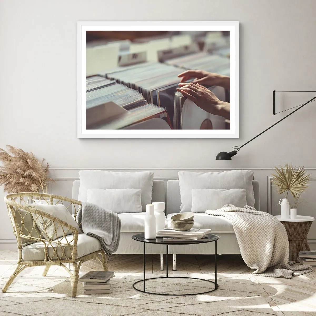 Poster în ramă albă - În căutarea emoției - 91x61 cm