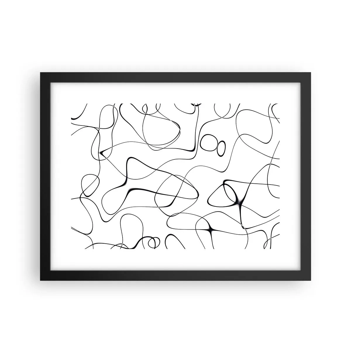 Poster în ramă neagră - Căile vieții, căile destinului - 40x30 cm