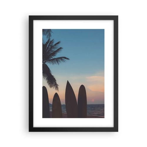 Poster în ramă neagră - Și mâine ne vom distra - 30x40 cm