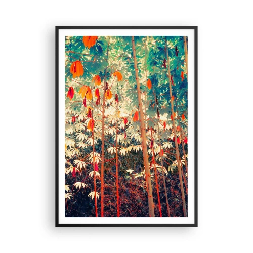 Poster în ramă neagră - Viața secretă a frunzelor - 70x100 cm
