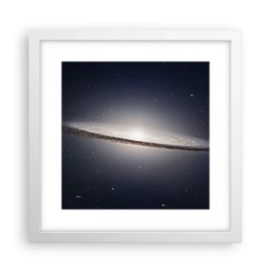 Poster în ramă albă - Cu mult timp în urmă, într-o galaxie foarte, foarte îndepărtată... - 30x30 cm