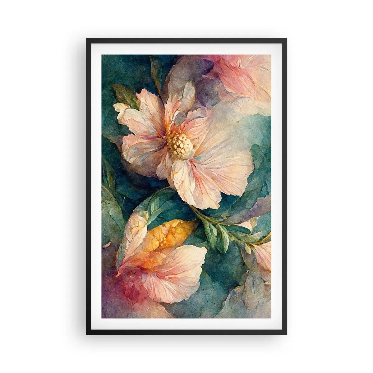 Poster în ramă neagră - Subtilitate pură - 61x91 cm