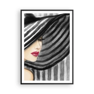 Poster în ramă neagră - Unde te pot găsi? - 70x100 cm