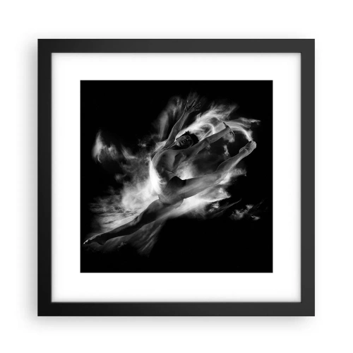 Poster în ramă neagră - Oprit în zbor - 30x30 cm