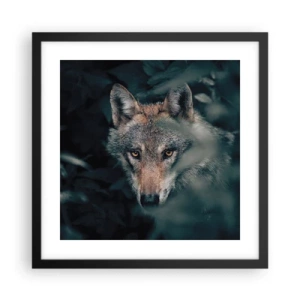 Poster în ramă neagră - Vânător - 40x40 cm